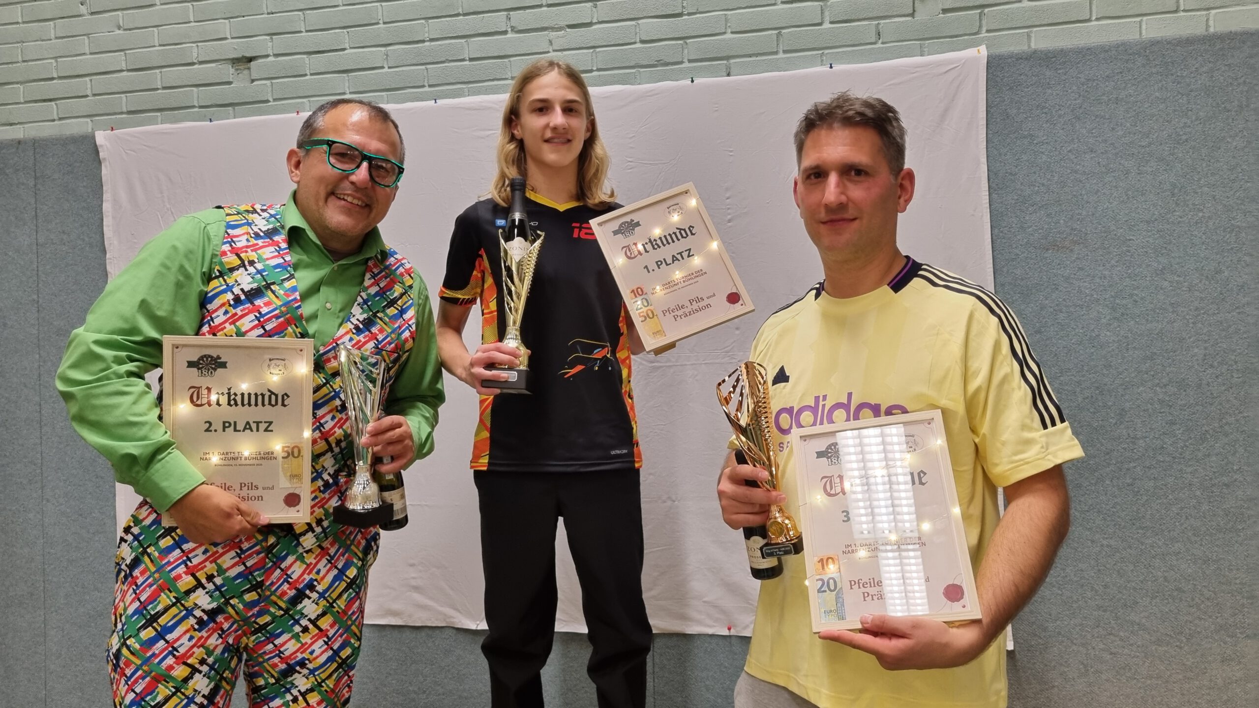 Ein voller Erfolg – das 1. Dart-Turnier der Narrenzunft Bühlingen