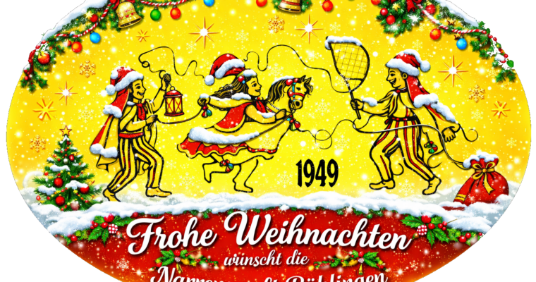 Frohe Weihnachten wünscht die Narrenzunft Bühlingen